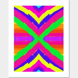 Super Bright Colorful Pattern Posters and Art